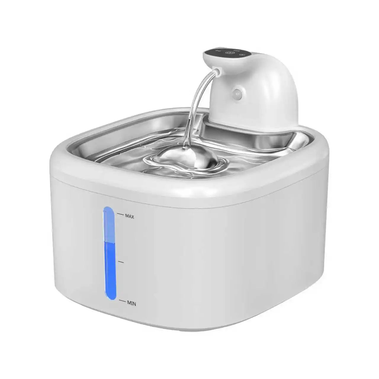 Fontaine sans fil avec réceptacle inoxydable de 3.5L