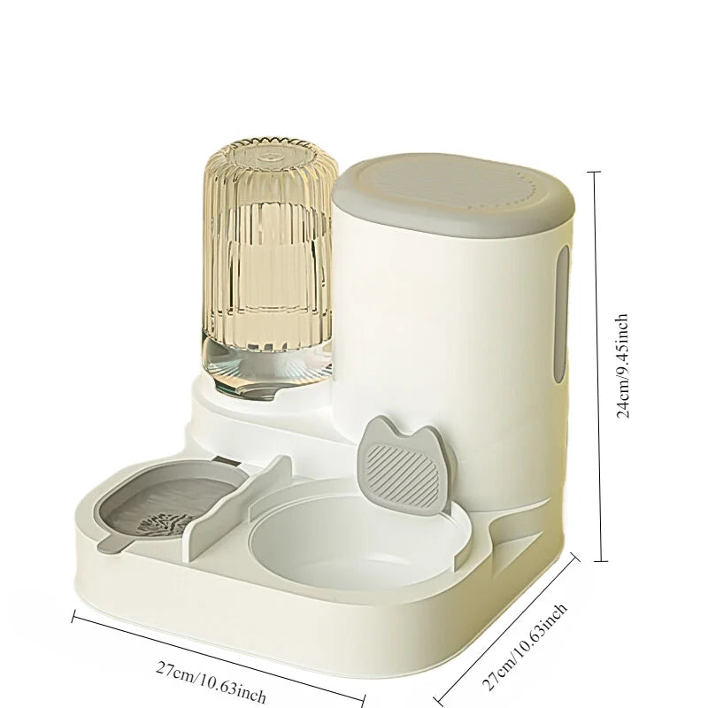 Distributeur automatique et abreuvoir pour chat
