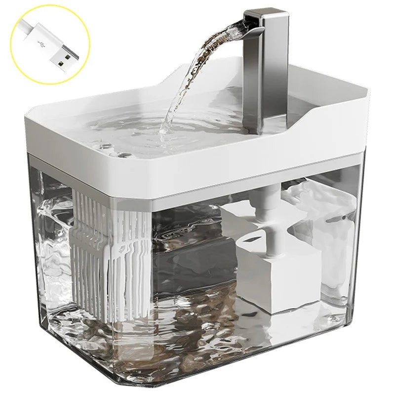 Fontaine à eau avec filtre, distributeur à recirculation automatique