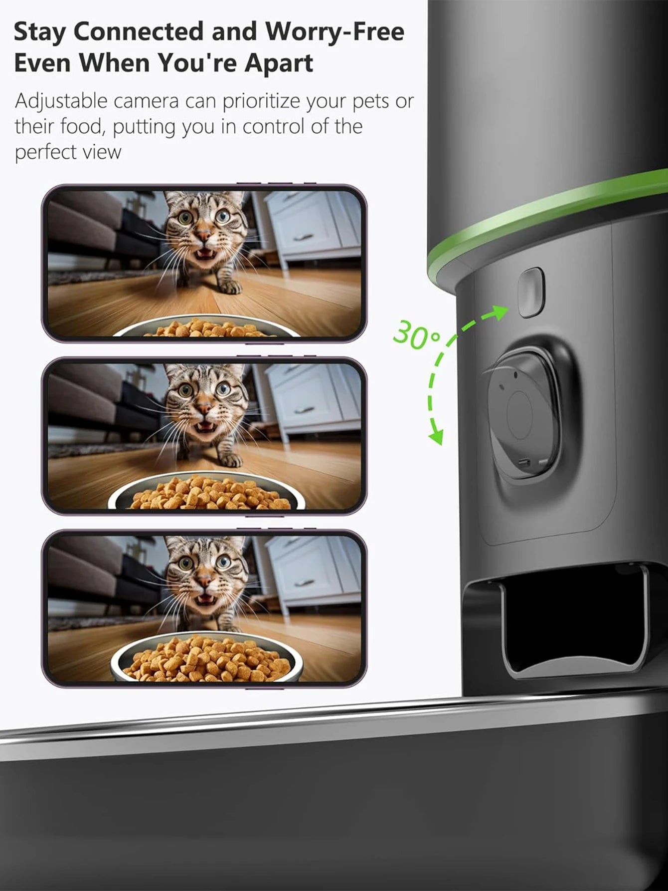 Distributeur automatique intelligent programmable, WIFI, caméra 1080P