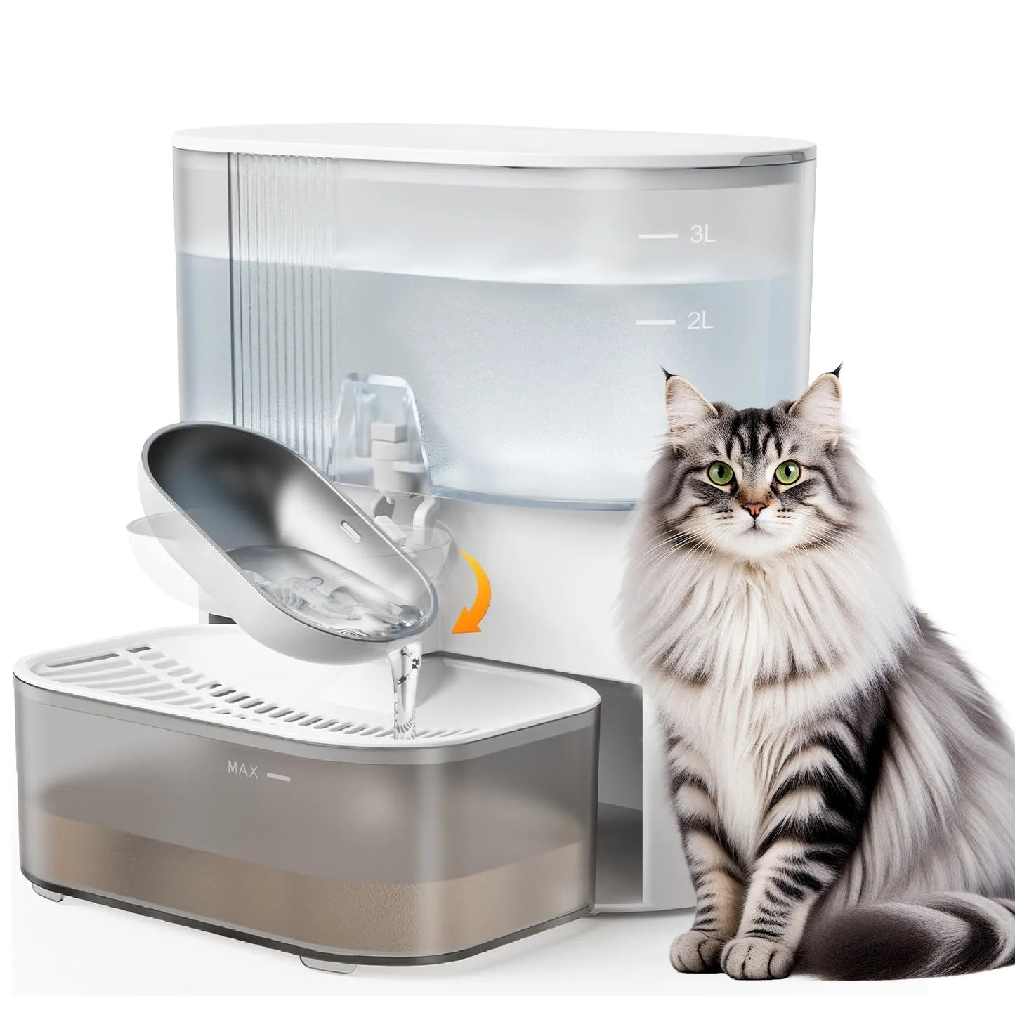 Fontaine à eau automatique avec radar de détection
