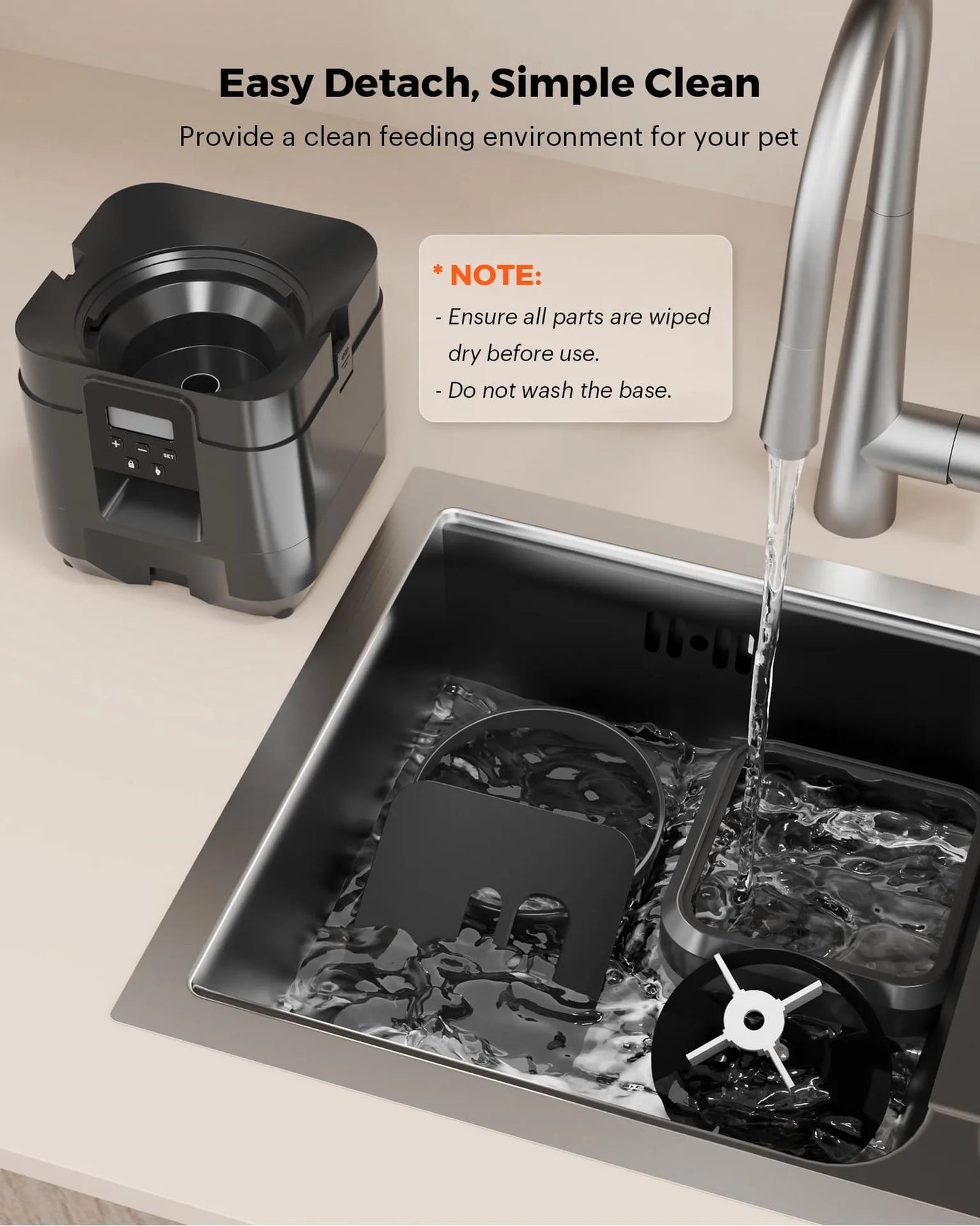Distributeur automatique intelligent 2L, avec ou sans WIFI, programmation des repas, alerte niveau de nourriture