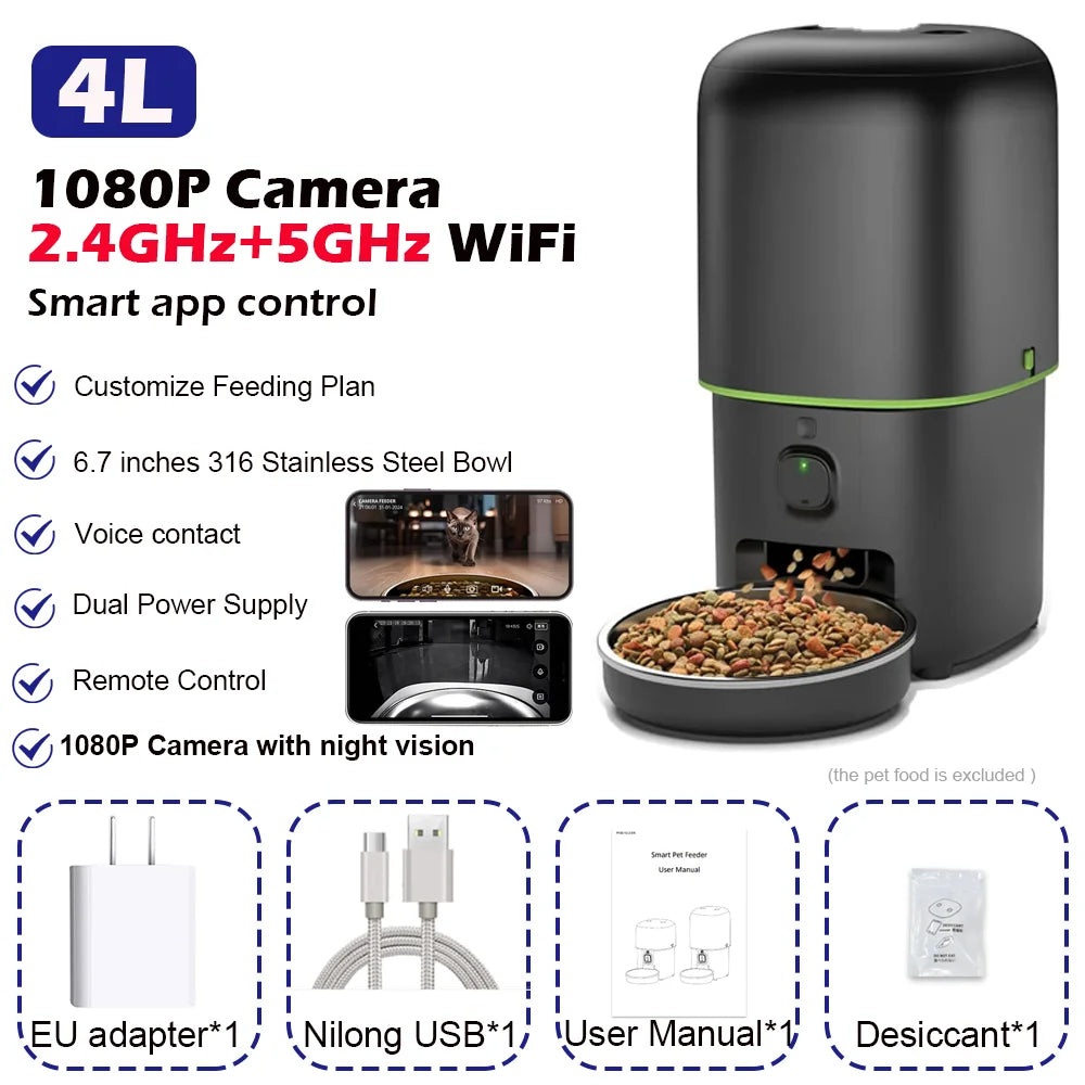 Distributeur automatique intelligent programmable, WIFI, caméra 1080P