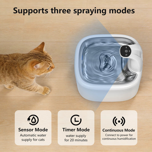 Fontaine sans fil avec réceptacle inoxydable de 3.5L