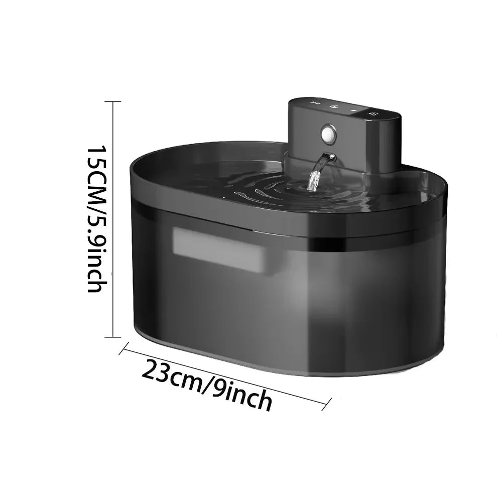 Fontaine à eau sans fil, 2,2L automatique, avec capteur de mouvement