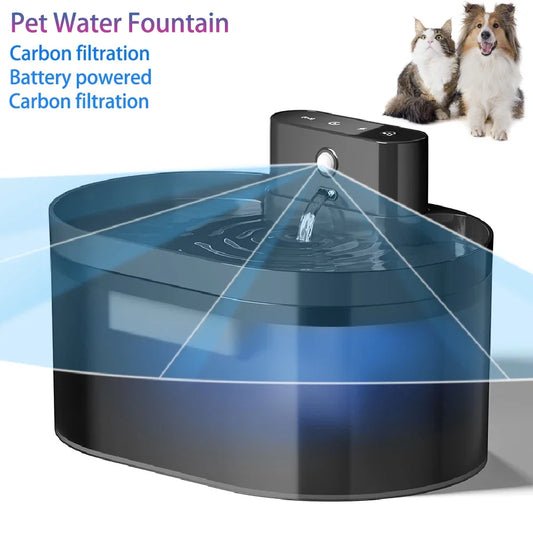 Fontaine à eau sans fil, 2,2L automatique, avec capteur de mouvement