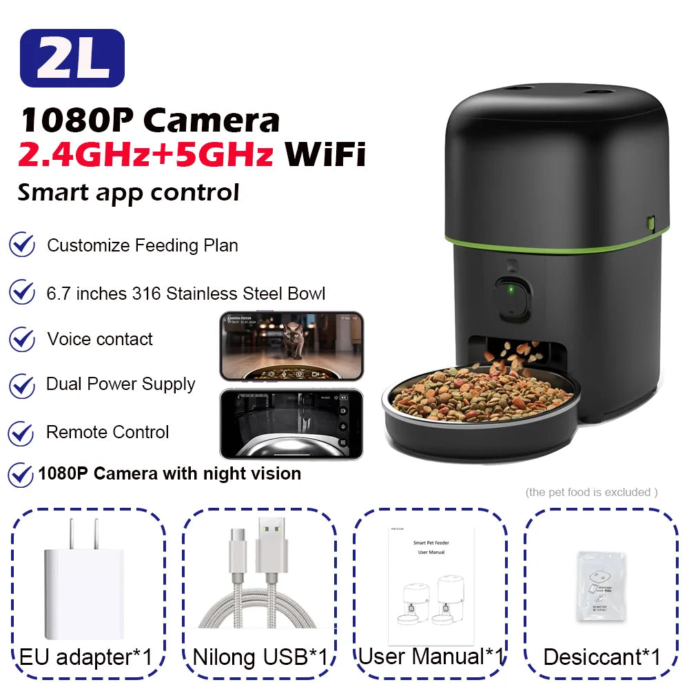 Distributeur automatique intelligent programmable, WIFI, caméra 1080P