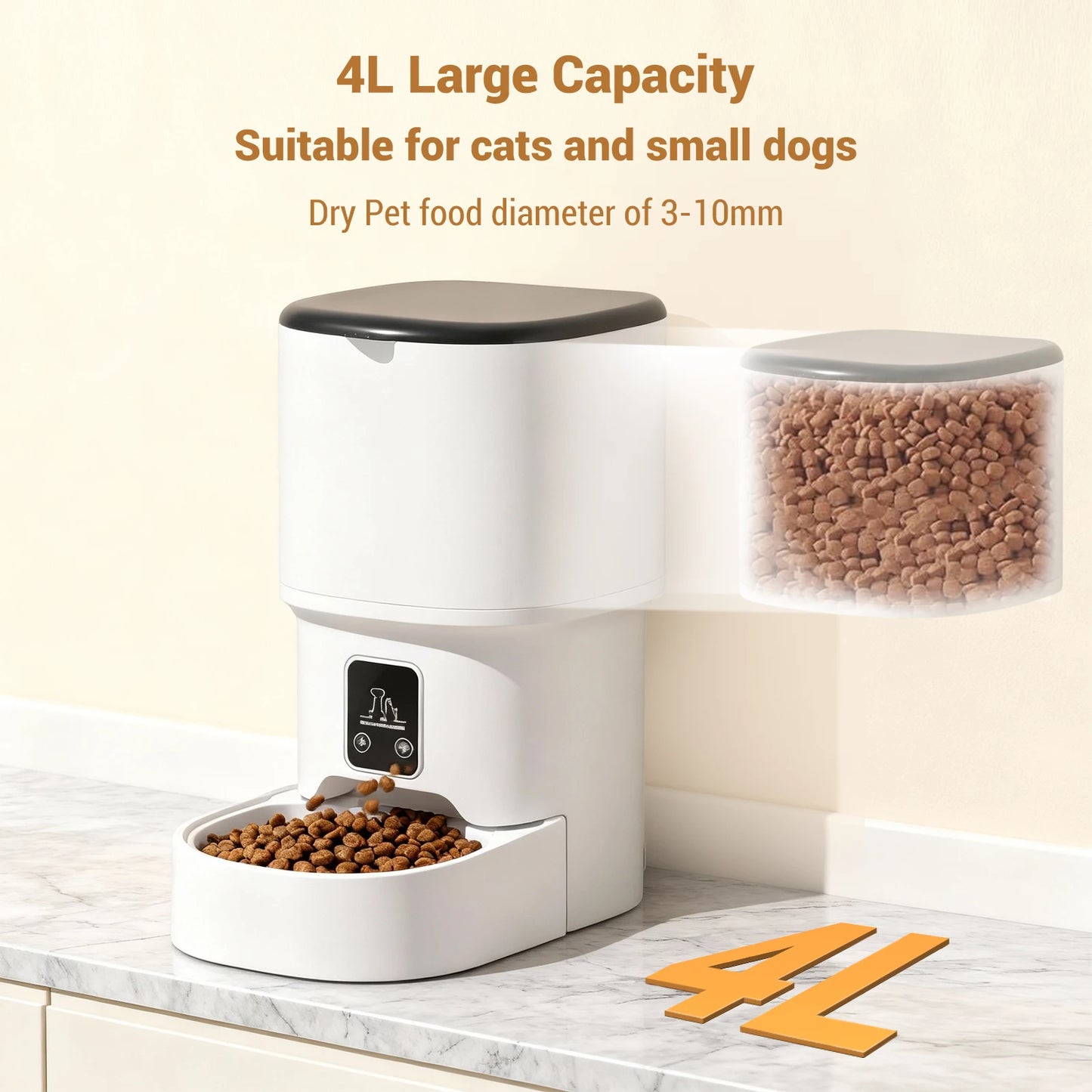 Distributeur automatique programmable 4L, contrôle du débit